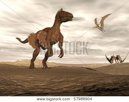 Velociraptor dinosaur