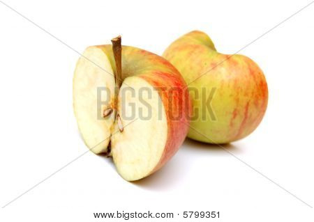 zwei Apple Hälften