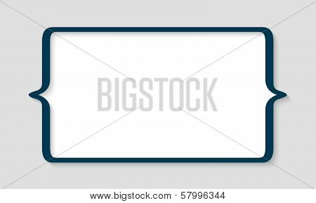 Blue Text Box With Square Brackets