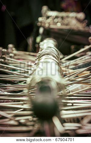 Metal Clothes Hanger On A Flea Market