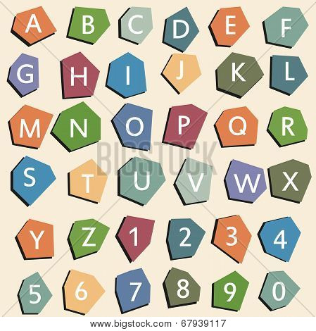 Font On Colourful Background