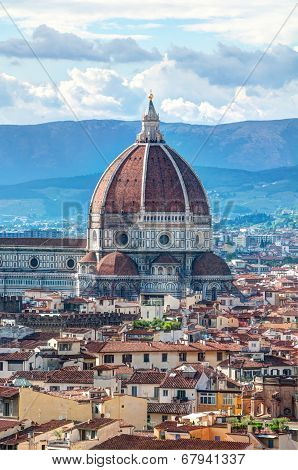 Panorama of Florence and Saint Mary of the Flower in Florence