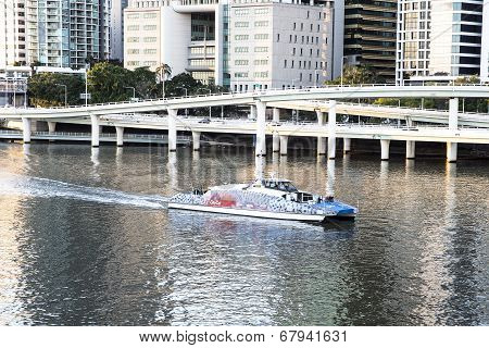 Brisbane CityCat on the Brisbane River