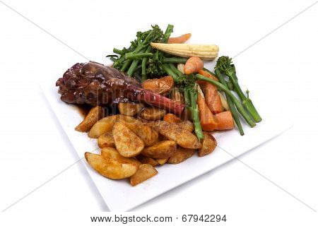 Lamb Shank With Vegetable