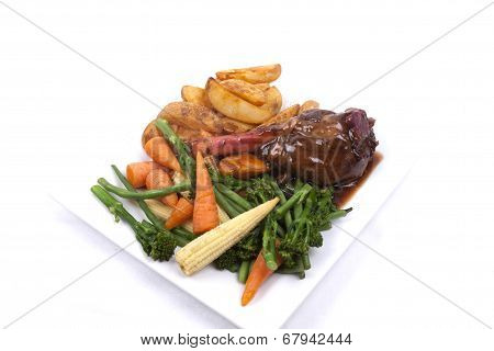 Lamb Shank With Vegetable
