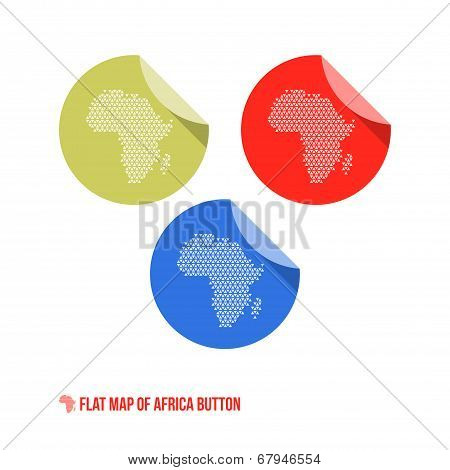Map Of Africa Button