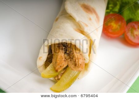Pita broodje kip