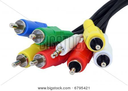 isoliert Audio- und video-Anschlüsse