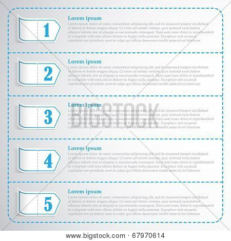 Step numbers options chek list business template