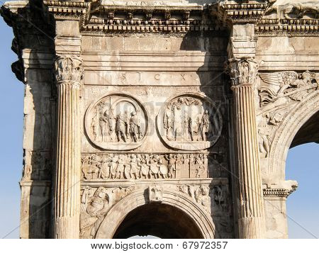 Arch of Constantine in Rome next Coliseum