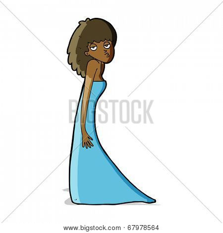 cartoon woman pulling photo face