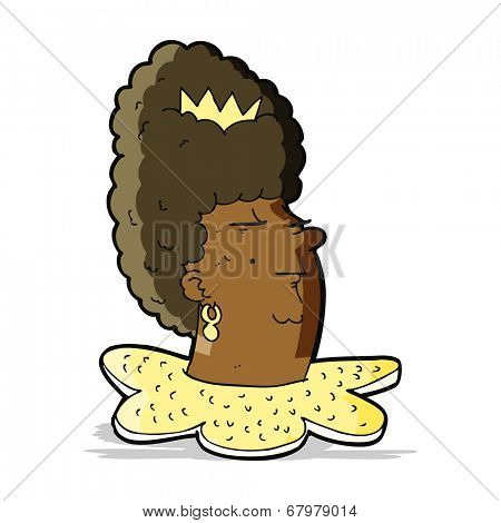 cartoon queen head