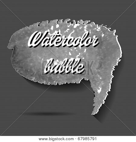 Spech Bubble Background Flat Vector Illustration