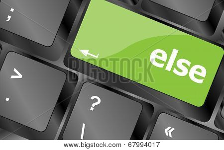 Else Button On Computer Pc Keyboard Key