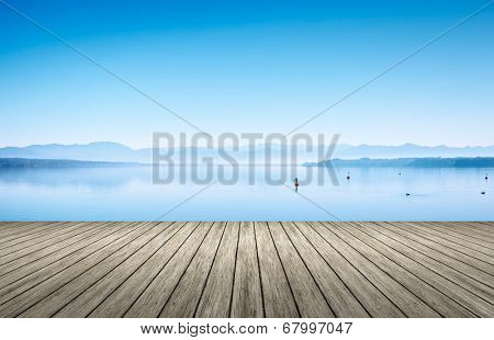 An image of the Starnberg Lake in Germany