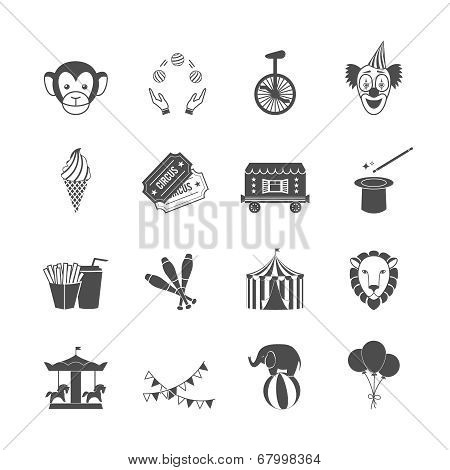 Circus Icons Set