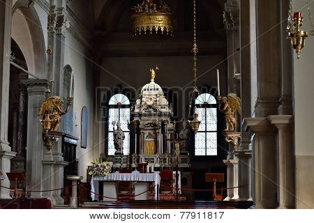 Interior Of  Church San Martino Di Burano