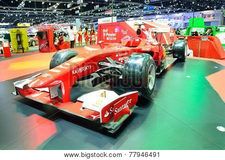 Nonthaburi - December 1: Ferrari Formula 1 Car Display At Thailand International Motor Expo On Decem