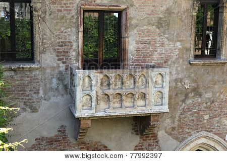 Juliet's balcony in Verona, Italy