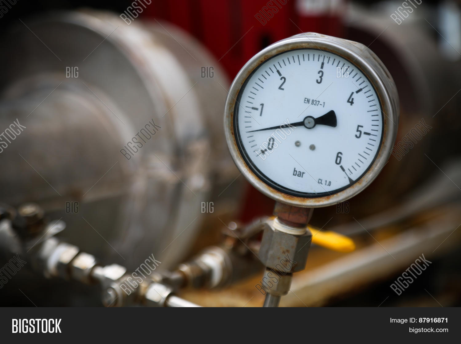Pressure Gauge On Oil Image & Photo (Free Trial) Bigstock