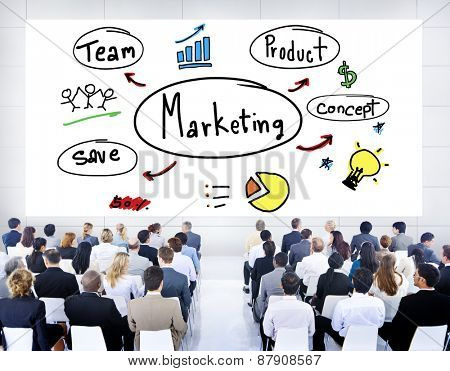 Marketing Strategy Team Business Commercial Advertising Concept