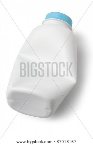 Empty Talcum Powder Container on White Background