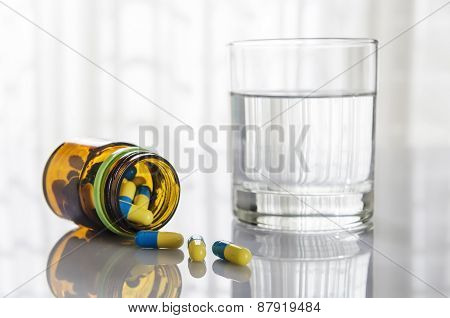 Medicine and glass