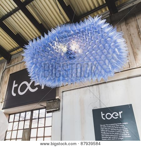 Suspended Lamp At  Fuorisalone 2015 At Ventura Lambrate Space In Milan, Italy