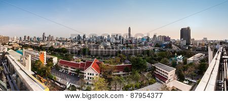 Panaroma Of Cityscape,bangkok Thailand