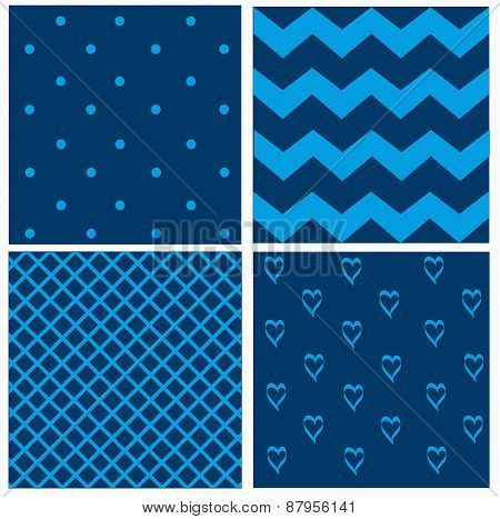 Blue Vintage Pattern
