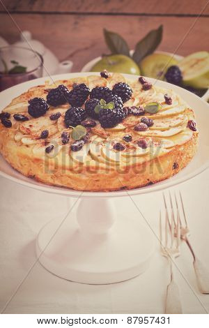 Kugel traditional dish baked pasta pie