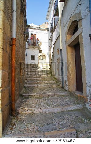 Alleyway. Bovino. Puglia. Southern Italy.