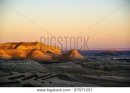 Estepas De Belchite, Zaragoza, Aragon, Spain