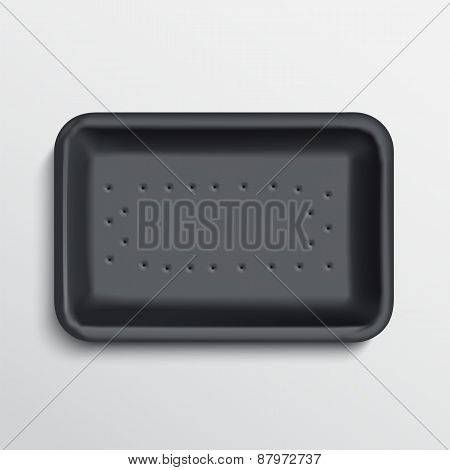 empty wrapped food tray
