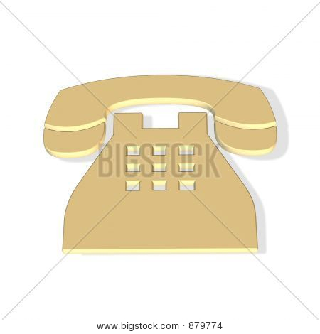 Telefon - goldene Farbe