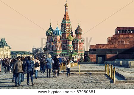People At Red Square In Moscow