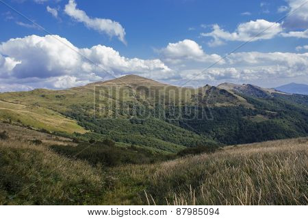 Hills Of Bieszczady Mountains