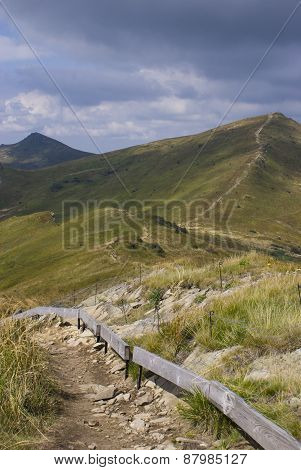 Hills Of Bieszczady Mountains