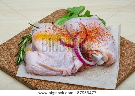 Raw Chicken Thights