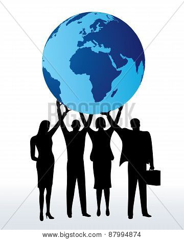 Young business people