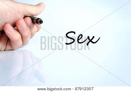 Sex Text Concept