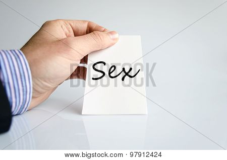 Sex Text Concept