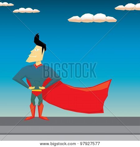 super hero. vector illustration