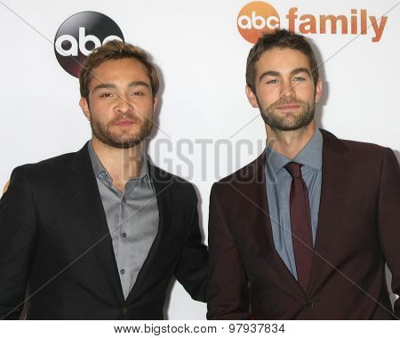 , LOS ANGELES - AUG 4:  Ed Westwick, Chace Crawford at the ABC TCA Summer Press Tour 2015 Party at the Beverly Hilton Hotel on August 4, 2015 in Beverly Hills, CA