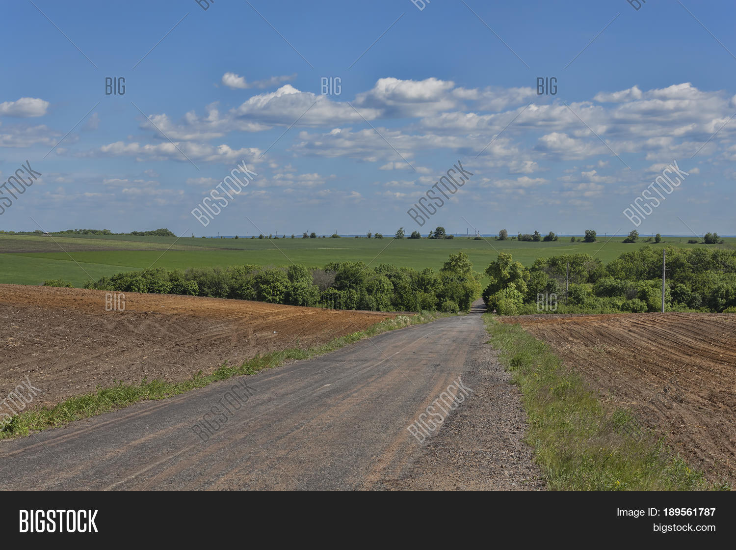 Road Between Fallow Image & Photo (Free Trial) | Bigstock