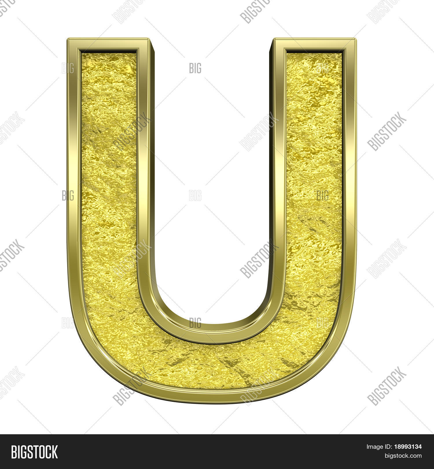 One Letter Gold Cast Image & Photo (Free Trial) | Bigstock
