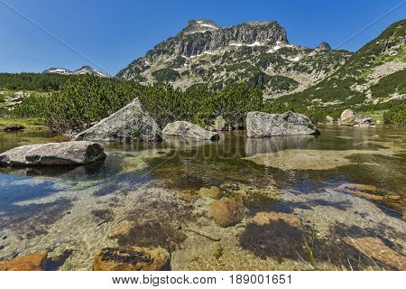 Landscape of Dzhangal peak and Banski lakes, Pirin Mountain, Bulgaria