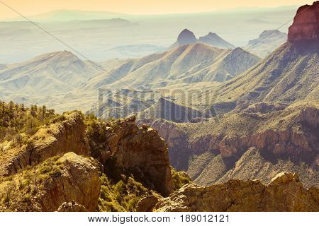 Chisos Mountains Big Bend National Park Texas Us