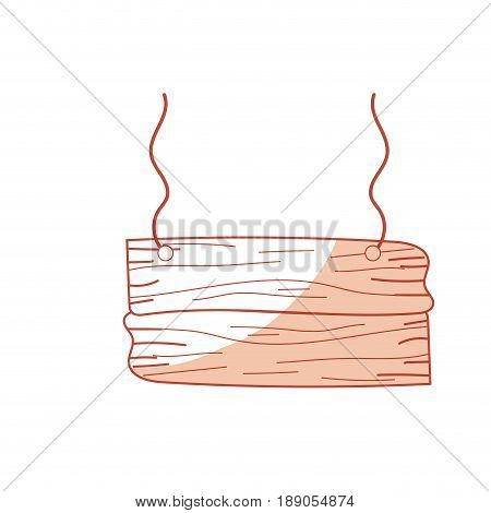 silhouette nice retangular wood emblem design vector illustration