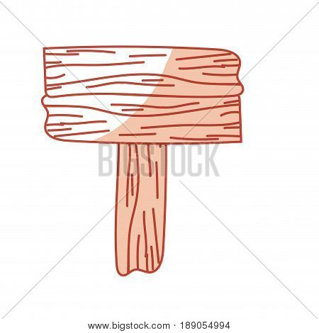 silhouette nice retangular wood emblem design vector illustration